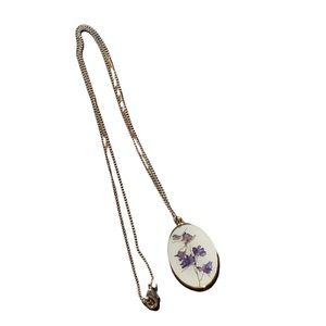 Homemade Purple Flower Necklace 💜